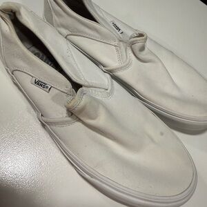 Vans Classic White Slip-On Sneakers